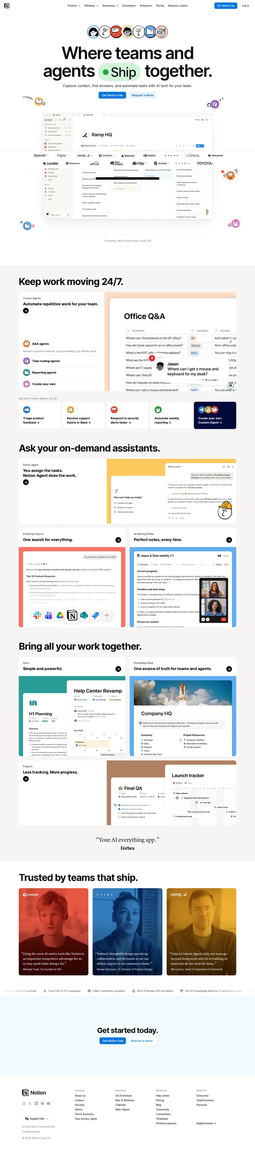 Notion — desktop